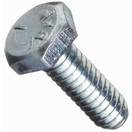 Grade 5, 3/4-10 Hex Head Cap Screw, Zinc Plated Steel, 1-1/4 In L, 25 PK